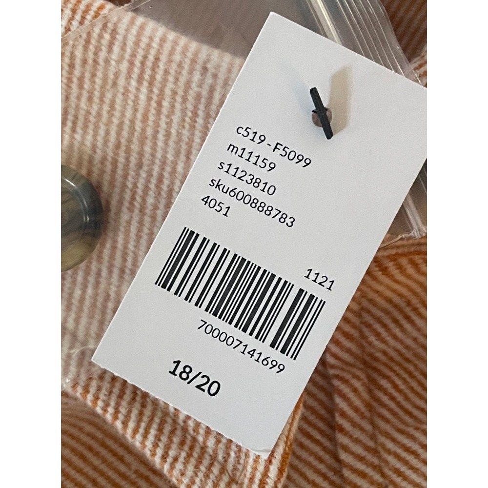 Lane Bryant Women's Plus Herringbone Button Down Long Sleeve Shacket 18/20 NWT - Picture 7 of 10
